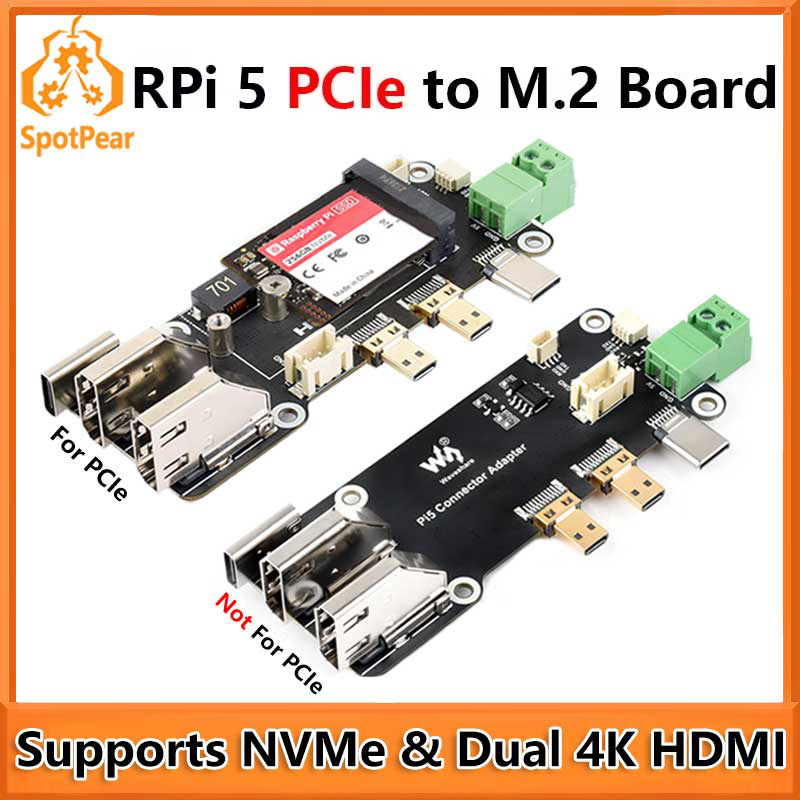 Turing Pi 2 - Raspberry Pi 5 PCIe naar M.2