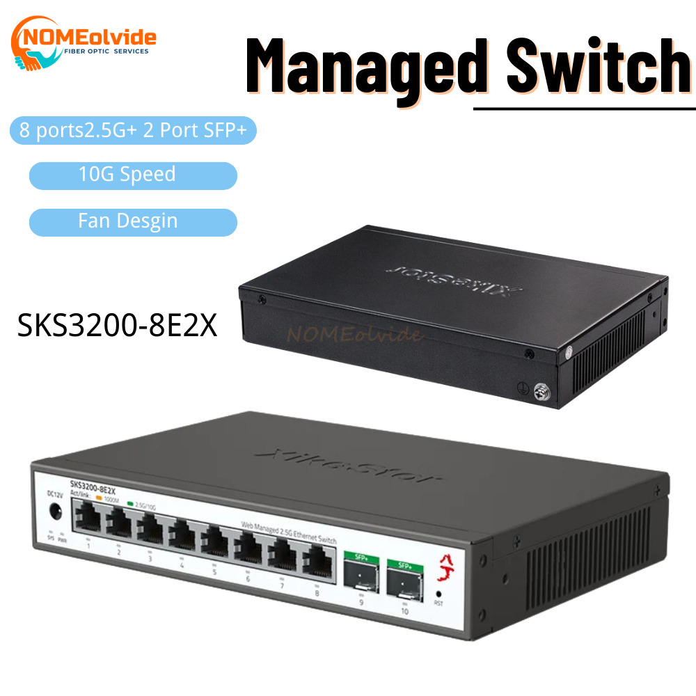 Sfp+ 10G Managed Switch 8 Port - SKS3200 XikeStor 10 poorten L2 eenvoudig