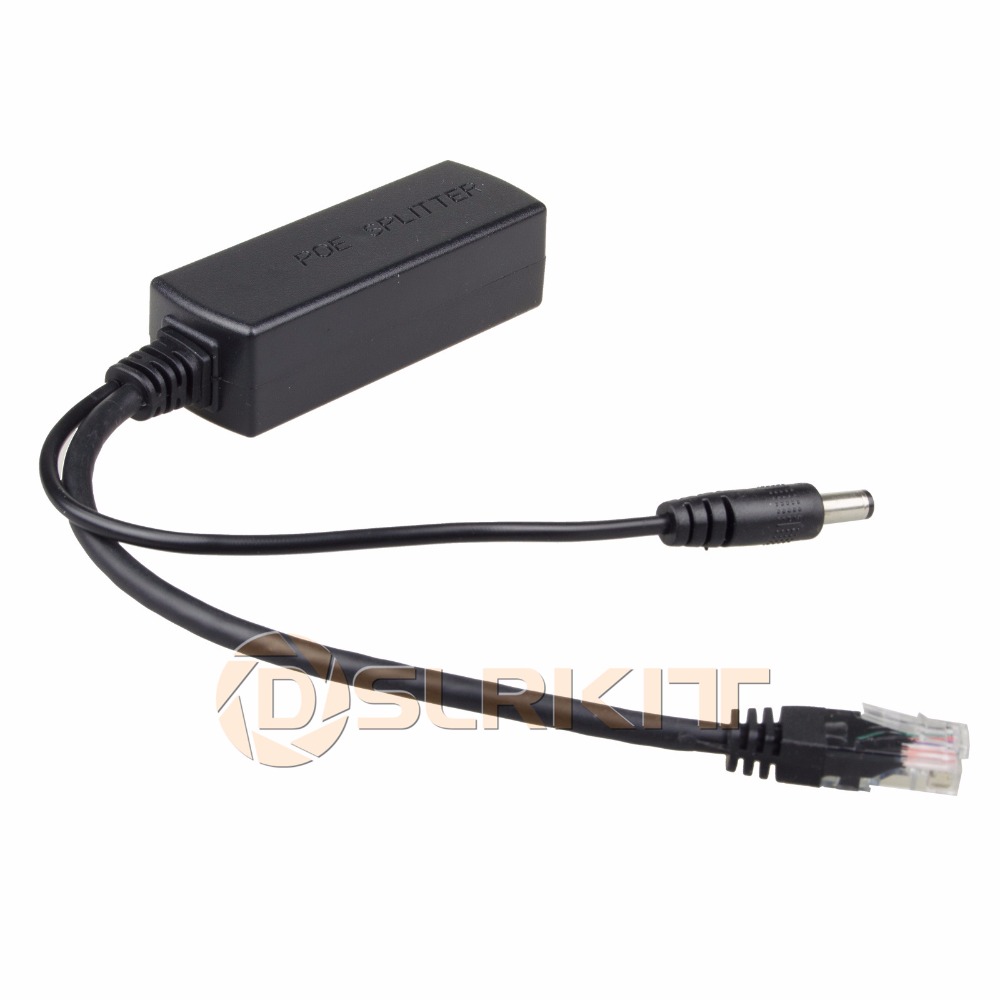 Active Poe Splitter Gigabit 12V 2A - DSLRKIT Gigabit Actieve PoE Splitter Power
