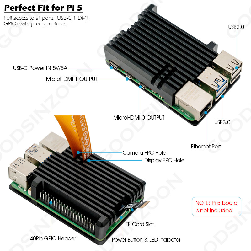 Raspberry Pi 5 aluminium pants - Raspberry Pi 5 8Gb recensie en prijs