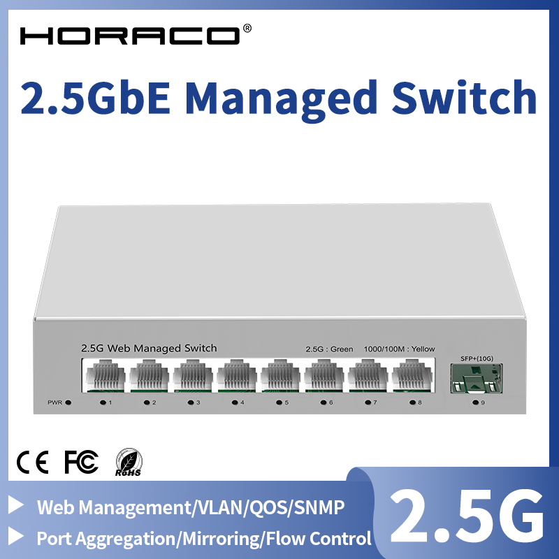 2.5GbE beheerde switch 8-poort - Sfp+ 10G Managed Switch 8 Port recensie en prijs