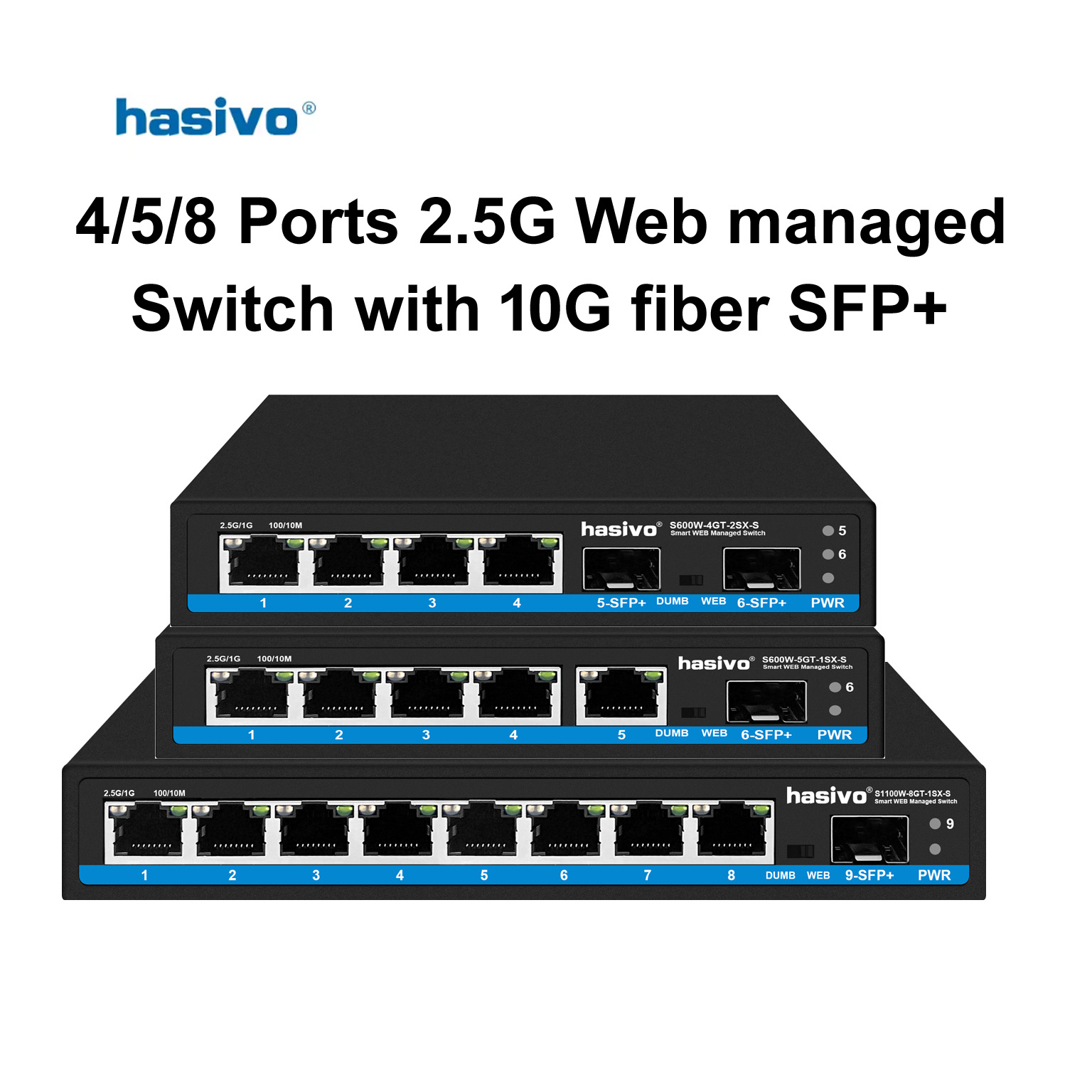 Hasivo 2.5G Netwerkswitch 4/5/ - Sfp+ 10G Managed Switch 8 Port recensie en prijs