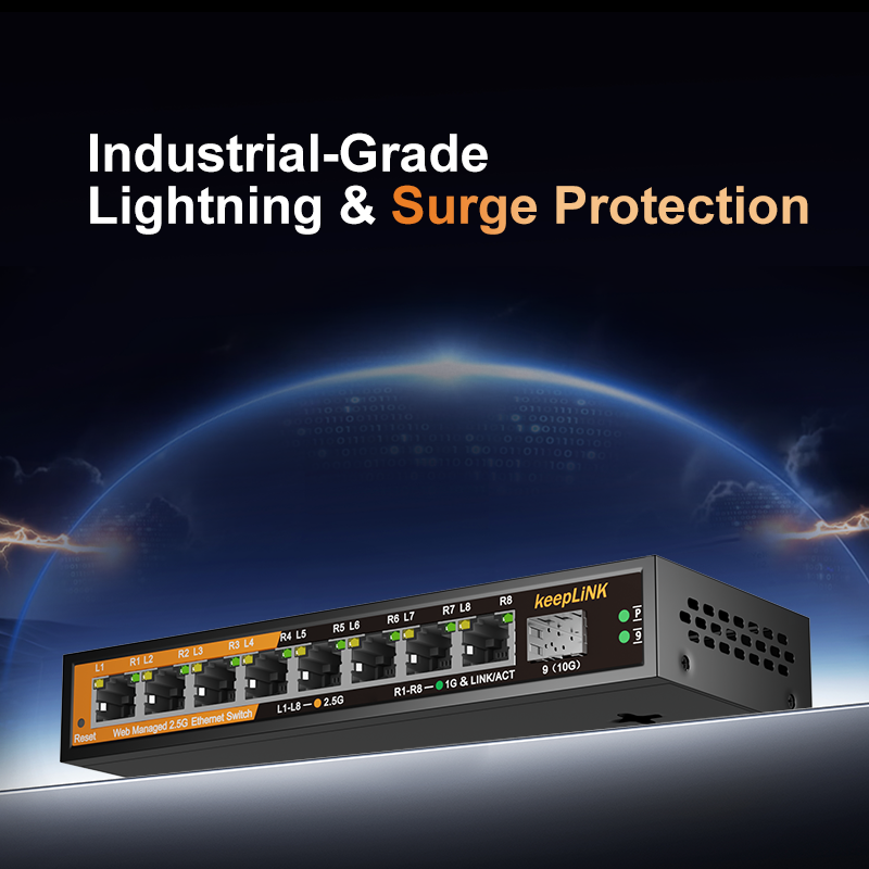 KeepLiNK KP-9000-9XHML-X 2,5 G - Sfp+ 10G Managed Switch 8 Port recensie en prijs