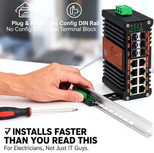 Industriële L2+ beheerde PoE-s - Managed Gigabit Poe Switch 8 Port 802.3At recensie en prijs