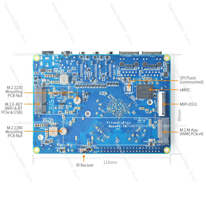 NanoPC T6 Ontwikkelbord RK3588 - Nanopc T6 16Gb recensie en prijs